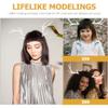 Alasum 2 Pairs Faux Flocking Deer Antlers DIY Headpiece Craft Material for Christmas Decor and Cosplay Accessories for Handmade Hairbands and Festive Party Embellishments view 3