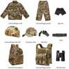 Aandgcg Kids Army Soldier Dress Up Costume Role Play Set, Deluxe Christmas Gift for Kids Boys Aged 3-16 (CP- camouflage, size14-15) view 2