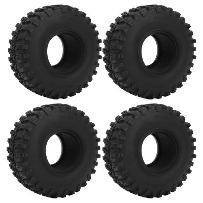 4Pcs 2.2in RC Crawler Tires, Rubber Soft Replacement RC Car Wheel Tyre for SCX10 1/10 RC Crawlers, Durable Off - Road Tires with Strong Grip and Uneven Texture, Perfect for Rough T