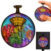 All-in-One DND Dice Roller & Life Counter | Reversible Metal Dice Spinner Pocket Watch Design with 3D Epic Dragon &Monster Art| D4/D6/D8/D10/D12/D20 HP Tracker for D&D, MTG,TTRPG,DM Gifts (Rainbow) view 1