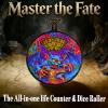 All-in-One DND Dice Roller & Life Counter | Reversible Metal Dice Spinner Pocket Watch Design with 3D Epic Dragon &Monster Art| D4/D6/D8/D10/D12/D20 HP Tracker for D&D, MTG,TTRPG,DM Gifts (Rainbow) view 3