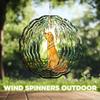 10-Inch Metal Wind Spinner Golden Retriever Under Willow Tree 3D Dog Wind Spinner, Unique Metal Hanging Kinetic Wind Sculpture Ornament Yard Art Garden Patio Lawn Indoor Outdoor Decor (1) view 4