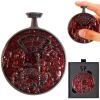 All-in-One DND Dice Roller & Life Counter | Reversible Metal Dice Spinner Pocket Watch Design with 3D Epic Dragon &Monster Art| D4/D6/D8/D10/D12/D20 HP Tracker for D&D, MTG,TTRPG,DM Gifts (Red) view 1