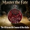 All-in-One DND Dice Roller & Life Counter | Reversible Metal Dice Spinner Pocket Watch Design with 3D Epic Dragon &Monster Art| D4/D6/D8/D10/D12/D20 HP Tracker for D&D, MTG,TTRPG,DM Gifts (Red) view 2