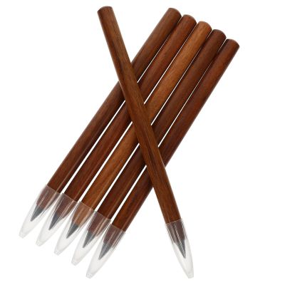 Alasum 6pcs Inkless Everlasting Wooden Pencils No Sharpening Convenient Sketch Pencils for Students Artists Teachers Natural Wood Writing and Drawing Tools