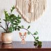 Alasum Mini Corgi Dog Modeling Decor Resin Bobblehead Car Dashboard Ornament Lightweight Portable Gift for Vehicle and Office Tabletop Display view 3