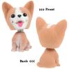 Alasum Mini Corgi Dog Modeling Decor Resin Bobblehead Car Dashboard Ornament Lightweight Portable Gift for Vehicle and Office Tabletop Display view 4