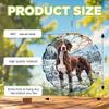 10-Inch Metal Wind Spinner German Shorthaired Pointer Dog in Snow 3D Dog Wind Spinner, Unique Metal Hanging Kinetic Wind Sculpture Ornament Yard Art Garden Patio Lawn Indoor Outdoor Decor (2) view 3