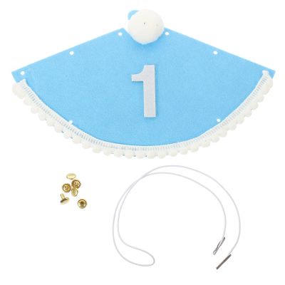 Alasum Blue Felt First Birthday Hat for Boy Girl Party Headwear with Adjustable Strap Photo Prop for Boys and Birthday Celebration