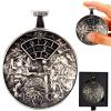 All-in-One DND Dice Roller & Life Counter | Reversible Metal Dice Spinner Pocket Watch Design with 3D Epic Dragon &Monster Art| D4/D6/D8/D10/D12/D20 HP Tracker for D&D, MTG,TTRPG,DM Gifts (Silver) view 1