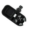 3 in 1 Baby Stroller Snack Tray Full Rotation Prevent Slipping Cup Holder for Toddler Black view 4