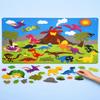 Shrandi Dinosaur Felt-Board Story Set  37Pcs 3.5Ft Wall Hanging Flannel Board with Felt Dinosaurs, Volcano & Ancient Animal Theme | Early Learning Interactive Play Kit for Cognitive Developme view 1
