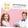 Alasum 12pcs Birthday Crowns Party Hats Gold Glitter Festival Headwear for Boys and Fun Birthday Decoration Accessories view 4