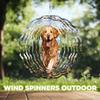 10-Inch Metal Wind Spinner Golden Retriever with Ducks 3D Dog Wind Spinner, Unique Metal Hanging Kinetic Wind Sculpture Ornament Yard Art Garden Patio Lawn Indoor Outdoor Decor view 4