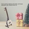 Alomejor Miniature Banjo Hanging Ornament, Mini Musical Instrument Replica with Stand and Storage Box for Dollhouse Decor view 3