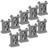 MERRYHAPY 9pcs Wooden Train Bridge Support Risers for Train Track Accessories Stable High-Level Blocks Compatible with Major Brands Easy to Install for Custom Railway Layouts and Hobbyist view 1