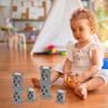 MERRYHAPY 9pcs Wooden Train Bridge Support Risers for Train Track Accessories Stable High-Level Blocks Compatible with Major Brands Easy to Install for Custom Railway Layouts and Hobbyist view 2