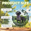 10-Inch Metal Wind Spinner Black German Shorthaired Pointer Dog on Grass 3D Dog Wind Spinner, Unique Metal Hanging Kinetic Wind Sculpture Ornament Yard Art Garden Patio Lawn Indoor Outdoor Decor (1) view 3