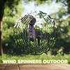 10-Inch Metal Wind Spinner Black German Shorthaired Pointer Dog on Grass 3D Dog Wind Spinner, Unique Metal Hanging Kinetic Wind Sculpture Ornament Yard Art Garden Patio Lawn Indoor Outdoor Decor (1) view 4