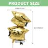 Alasum 6Pcs Metallic Graduation Cap Balloons Party Decoration Large Foil Caps in Gold Red Black Indoor Outdoor Backdrop for Graduation Party Supplies and Photo Booth view 2
