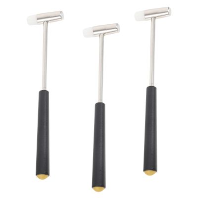 HONITANO 3pcs Double-ended Assemble Tool Hammers for Lightweight Black Handle Blocks Educational Pretend Play and Home Decor Accessories