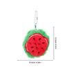 Alasum Plush Watermelon Coin Purse for Soft Keychain Wallet Lightweight Pouch Cute Backpack Charm Creative Fruit Shape Holder view 2