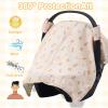 2-in-1 Baby Car Seat Cover, Baby Car Seat Canopy, Mom Nursing CoverEasy to Install ShieldMulti-Purpose | Winter Warm & Summer Shade Use (Light Pink) view 3