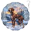 10-Inch Metal Wind Spinner German Shorthaired Pointer Dog in Snow 3D Dog Wind Spinner, Unique Metal Hanging Kinetic Wind Sculpture Ornament Yard Art Garden Patio Lawn Indoor Outdoor Decor (1) view 1