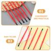 Alasum 100pcs S Paint Brush Nylon Head Small Watercolor Brushes Easy to Clean Material for Artists Students Hobbyists view 3