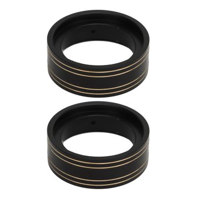 2Pcs Brass Internal Beadlock Clamp Ring, Professional 1.3inch RC Brass Beadlock Wheel Weights, High Stability Anti Rollover for 1/18 RC Car, Compatible with Traxxas 1/18 RC C (Black)
