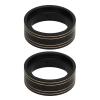 2Pcs Brass Internal Beadlock Clamp Ring, Professional 1.3inch RC Brass Beadlock Wheel Weights, High Stability Anti Rollover for 1/18 RC Car, Compatible with Traxxas 1/18 RC C (Black) view 1