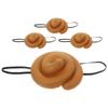 Alasum 4pcs Funny Simulation Poop Hat Unique Masquerade Headwear Unisex Costume Prop for Halloween Party Festival Celebration view 1