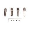 2Pcs RC Drive Shaft Steel Material Adjustable 42-55mm/1.7-2.2in, Metal RC Drive Transmission Shaft, Silver Color Upgrade Parts for HBX 1/24 2098B Climbing Car, Durable and Easy view 1