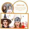 Alasum 2pcs Ox Horn Hat for Halloween Cosplay Lightweight Plastic Decorative Carnival Headwear Photo Prop for Party Dress Up and Themed Performance view 2