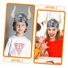 Alasum 2pcs Ox Horn Hat for Halloween Cosplay Lightweight Plastic Decorative Carnival Headwear Photo Prop for Party Dress Up and Themed Performance view 3