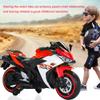 12V Kids Electric Motorcycle with Training Wheels, LED Light-Up Wheels & Manual Hand Throttle, Ride On Toy for Boys Girls Ages 3-8 (Red +Plastic +50-99 Lbs) view 3