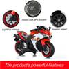 12V Kids Electric Motorcycle with Training Wheels, LED Light-Up Wheels & Manual Hand Throttle, Ride On Toy for Boys Girls Ages 3-8 (Red +Plastic +50-99 Lbs) view 4