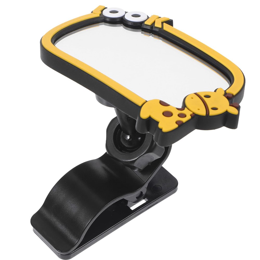 Kisangel Wide Angle Car Mirror for Rear Facing Safety Car Visor Mirror with Glass Rubber Design Clear Rearview for Observation in All Vehicles