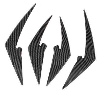 4pcs Front Bumper Splitter Fins ABS Light Weight Body Spoiler Canards Trim Compatible with M3 M4 G80 G81 G82 G83 Canard (Black)