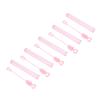 Mini Bubble Wands Heart Shaped Pink Transparent Bubble Sticks Easy to Use Party Favors for Weddings and Parties Plastic 50pcs 10.5cm view 4