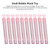 Bubble Wands Heart Shaped Transparent Pink Durable Plastic Portable Bubble Sticks for Wedding Party Holiday 10Pcs 4.1 Inches view 4