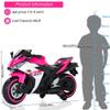 12V Kids Electric Motorcycle with Training Wheels, LED Light-Up Wheels & Manual Hand Throttle, Ride On Toy for Boys Girls Ages 3-8 (Pink +Plastlc +50-99 Lps) view 3