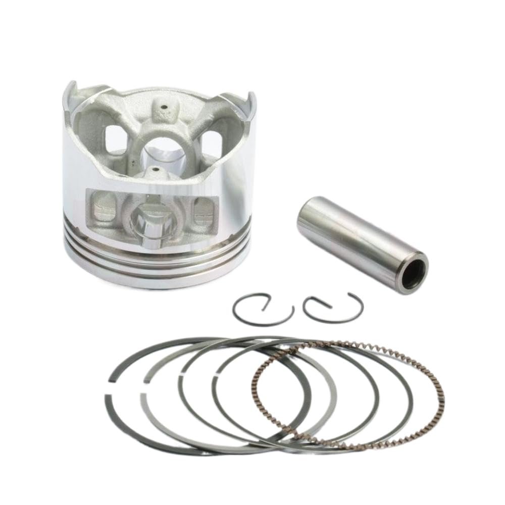 53mm Piston with Rings Pin Kit for 4-Stroke Engine Fits 100 Bajaj100 CT100 Models Engine Parts Accessories Compatible with Similar Engines