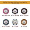 CGS Monte Carlo 500 Piece Micro Stakes Clay Poker Chips Set, 14g Casino Club with Low Numbers Denomination view 2