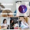 3D Printed Slime Ball Fidget Toy, Gear Sphere Stress Relief Anxiety Toy with Liquid Flow, Twistable Enhancer, Portable Durable Plastic Toys for Home Office Travel(Purple-Gold) view 2