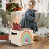 Elefeltclave Boho Rainbow Kids Storage Bins, Choose Kindness Positive Affirmation Collapsible Storage Basket Organizer for Kids Room Nursery Bathroom Clothes Toys Books, Toybox for Boys Girls view 3