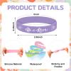 JUNEBRUSHS 42 Pcs He Is Risen Bracelets, 6 Styles of Easter Religious Silicone Wristbands Christian Easter Wristbands for Church Events Celebrations view 2