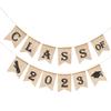 Holibanna Class of Graduation Banner Linen Hanging Decoration for Party Background Sturdy Banner for Graduation Celebration Easy to Assemble Photo Prop for Indoor Outdoor Use view 1