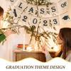 Holibanna Class of Graduation Banner Linen Hanging Decoration for Party Background Sturdy Banner for Graduation Celebration Easy to Assemble Photo Prop for Indoor Outdoor Use view 3