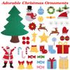 39" Felt Christmas Tree & 41PCS Wall Hanging Detachable Ornaments Xmas Gift DIY view 3